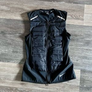 Nike Black Reflective Aeroloft Running Vest
